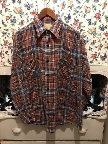 Sears × Vintage Vintage 80s Sears Flannel Shirt - image 1