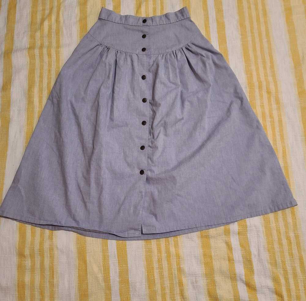 Vintage Chambray Playmate Midi skirt - image 1
