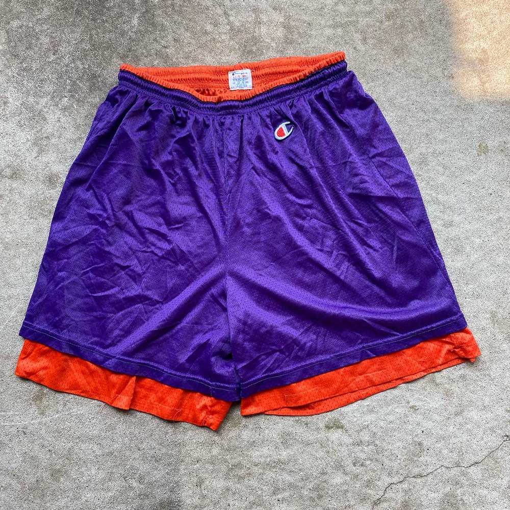 Vintage 80s Champion Reversible Shorts Made in USA - image 1