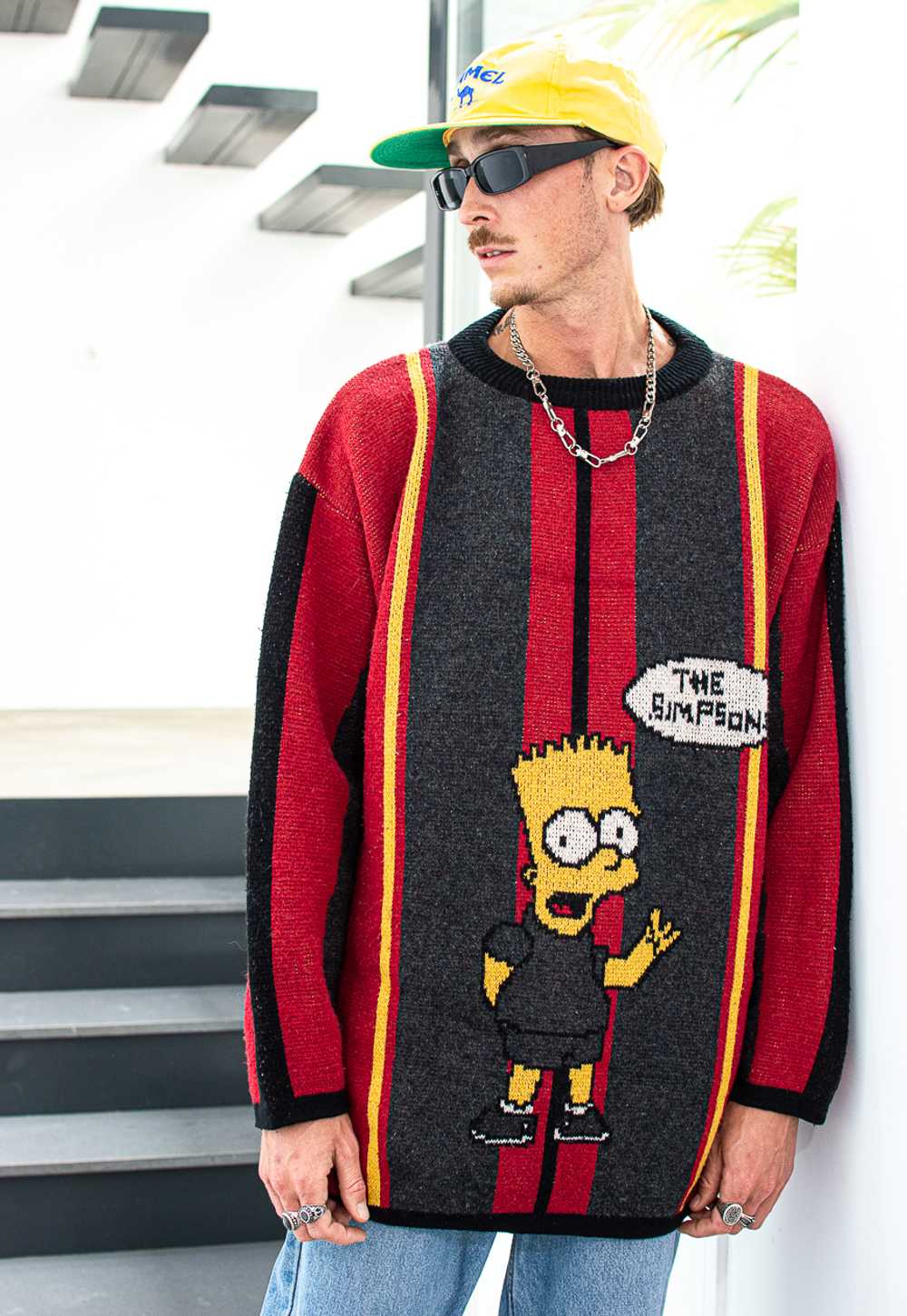 Vintage RARE 1998 Bart Simpson oversize jumper - image 4