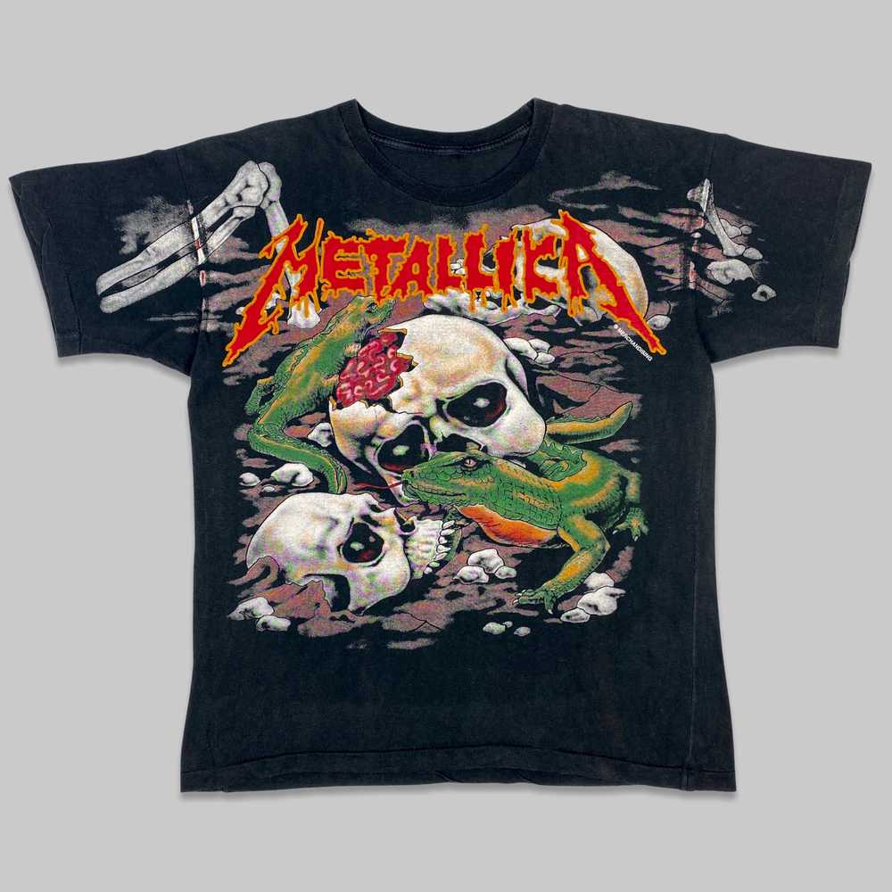 Vintage 90s METALLICA ‘Merchandising’ bootleg shi… - image 1