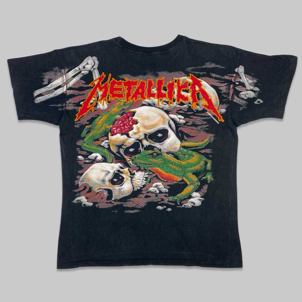 Vintage 90s METALLICA ‘Merchandising’ bootleg shi… - image 2