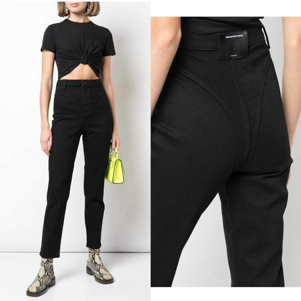 Alexander Wang Alexander wang high waist black je… - image 1