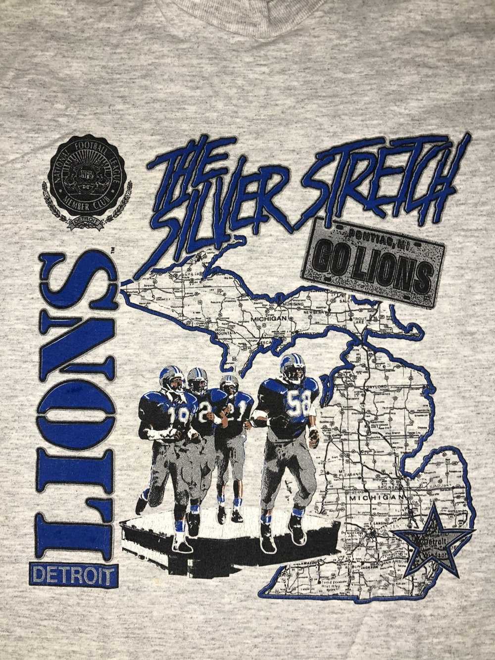 Nutmeg Mills × Vintage 90s Detroit Lions The Silv… - image 2