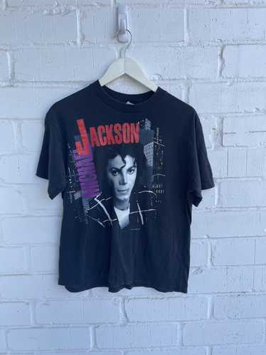 Ðÿš¨Ðÿ”¥Vintage Michael Jackson Dangerous Tour Mens T-Shirt - Bluefink