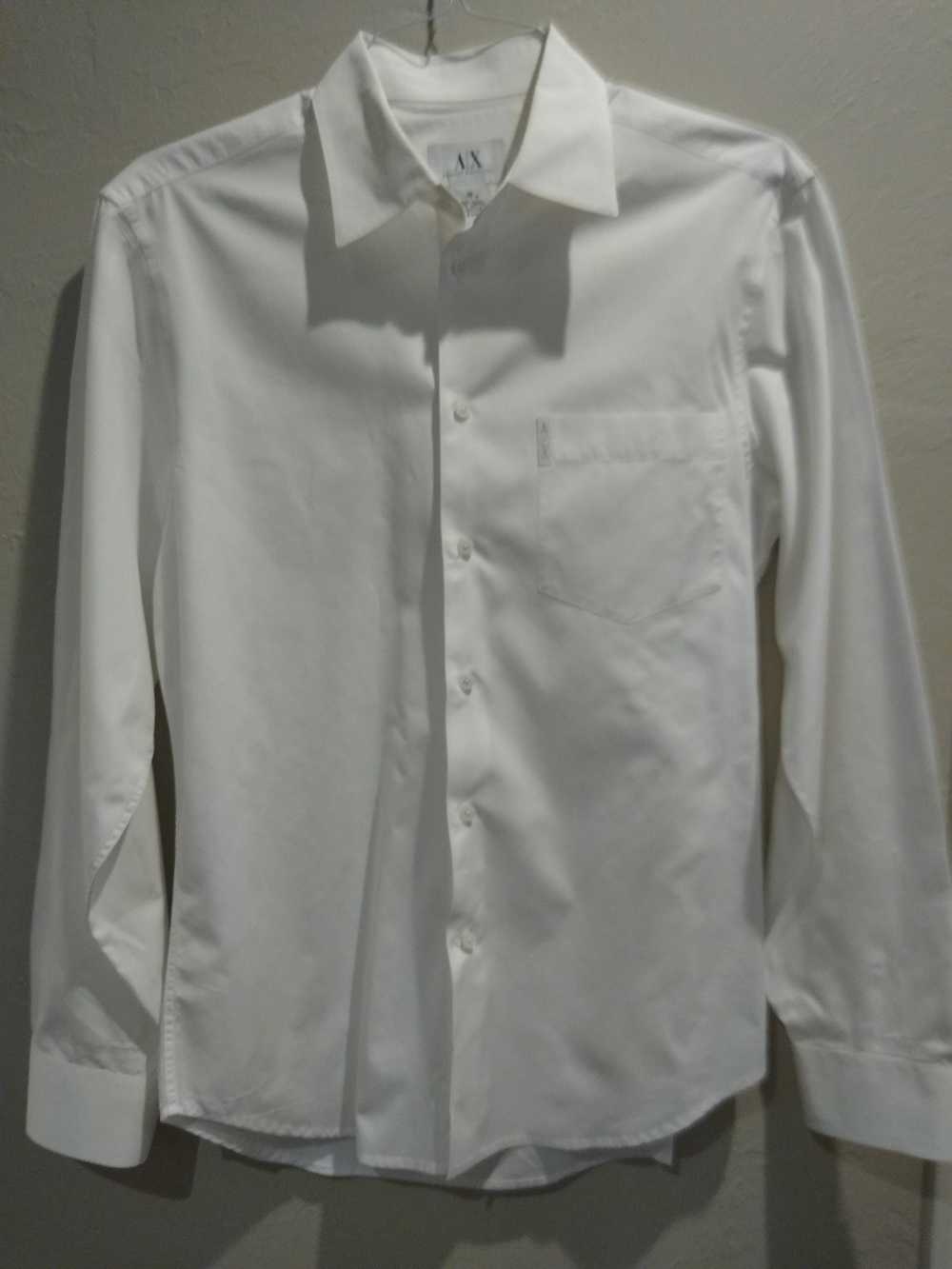 Armani 100% Cotton Straight Collar Regular Fit Dr… - image 1