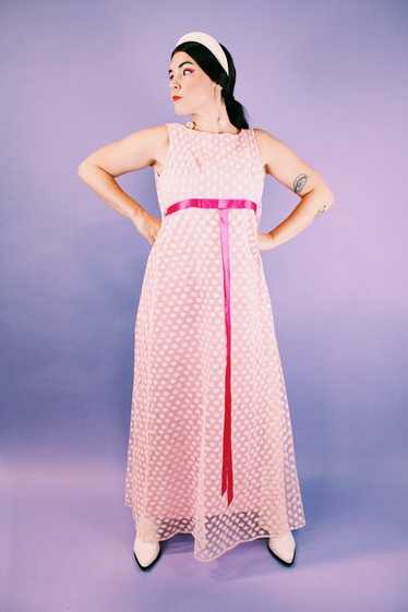 Sleeveless Polka Dot Maxi Dress