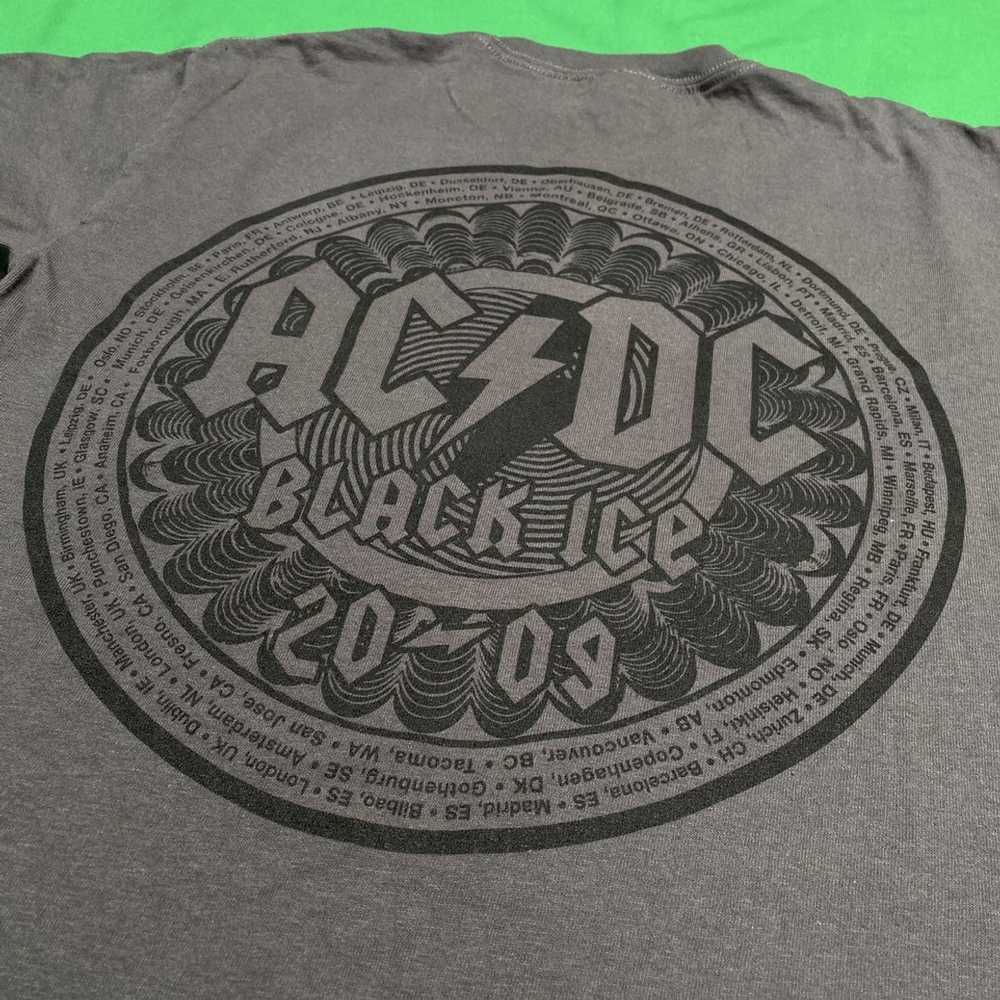 Band Tees × Tour Tee × Vintage ACDC Black Ice 200… - image 3