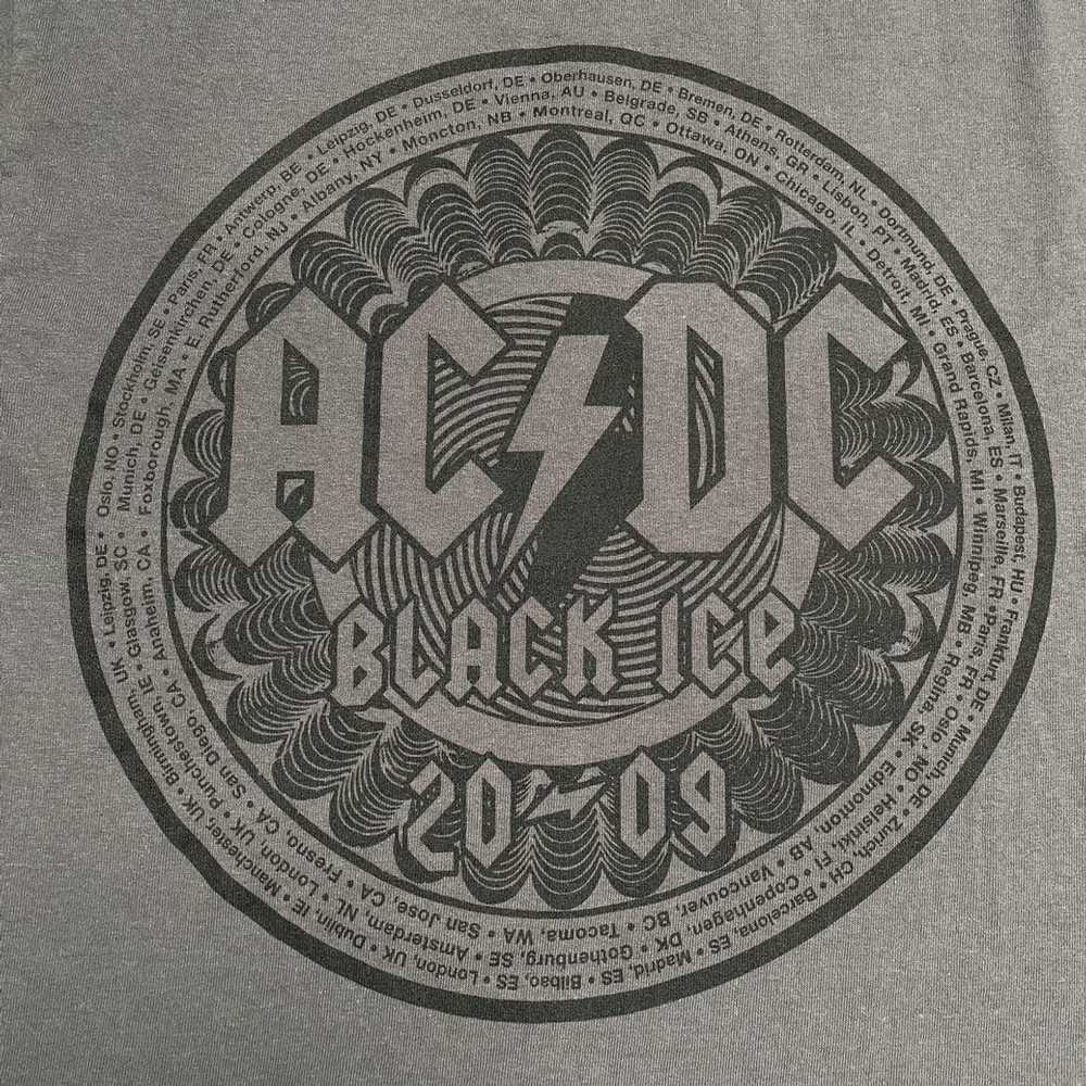 Band Tees × Tour Tee × Vintage ACDC Black Ice 200… - image 5