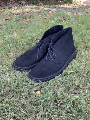 Clarks Clarks originals black suede desert boots