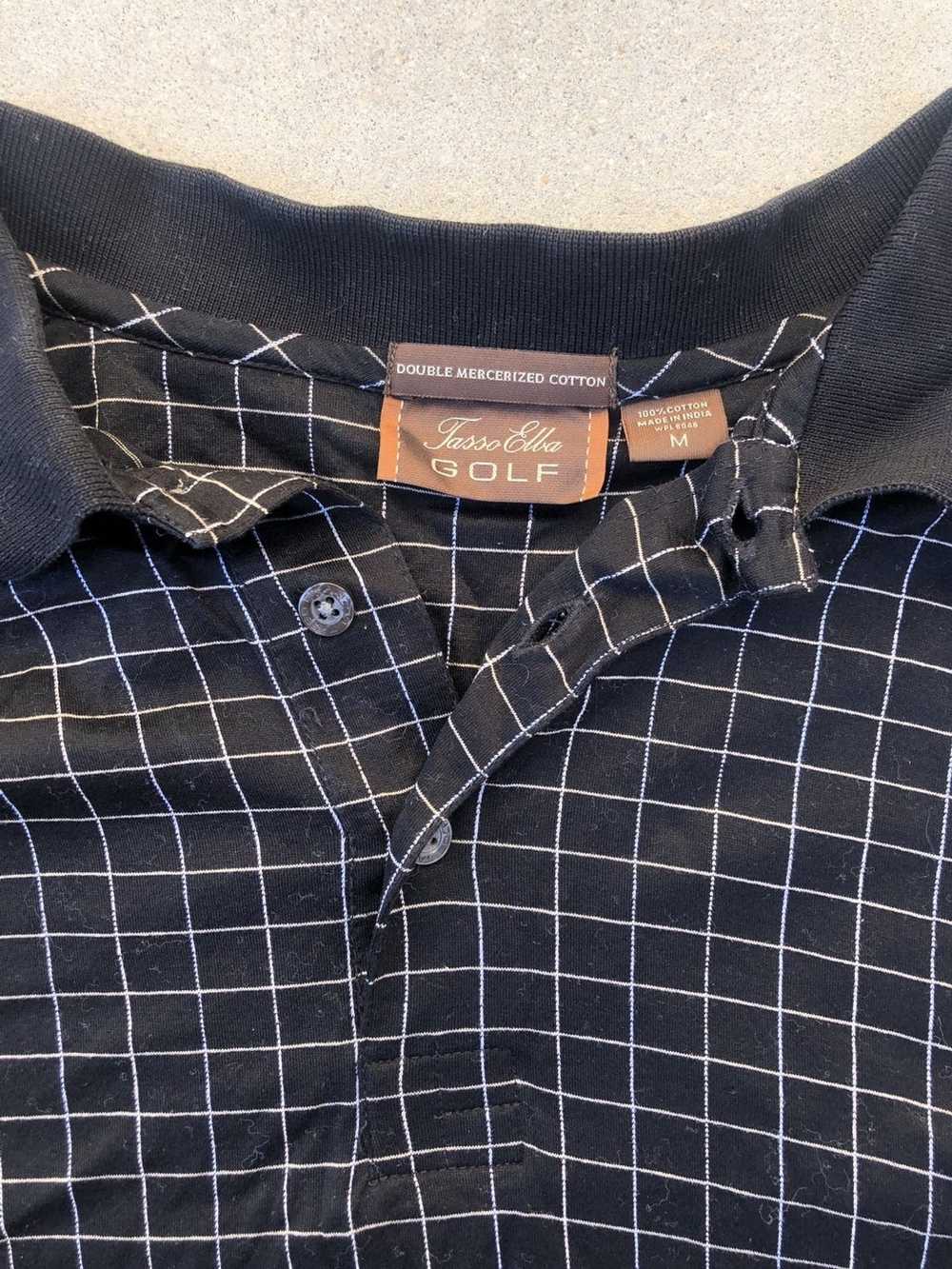 Vintage Vintage Black Plaid Polo - image 2