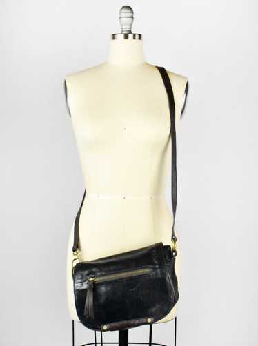 Black Leather Crossbody Tignanello Purse