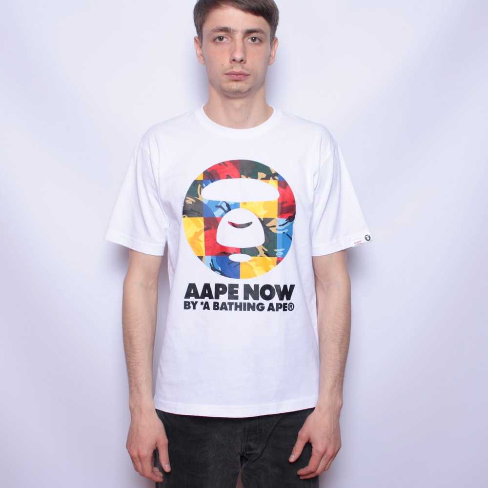 Aape Aape Now By A Bathing Ape BAPE T Shirt Tee W… - image 1