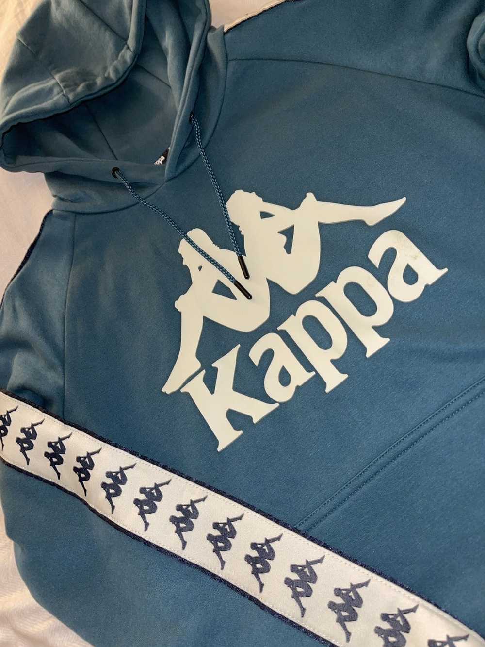 Kappa Kappa Hoodie teal/cream - image 2