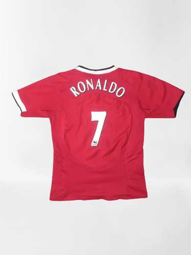 Manchester United Ronaldo Jersey Nike EPL 07/08 Champions Black Men's XL  Rare!