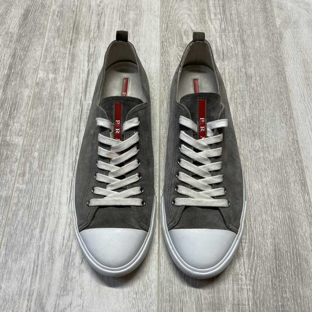 Luxury × Prada × Sneakers Prada Suede Red Tab Sne… - image 1