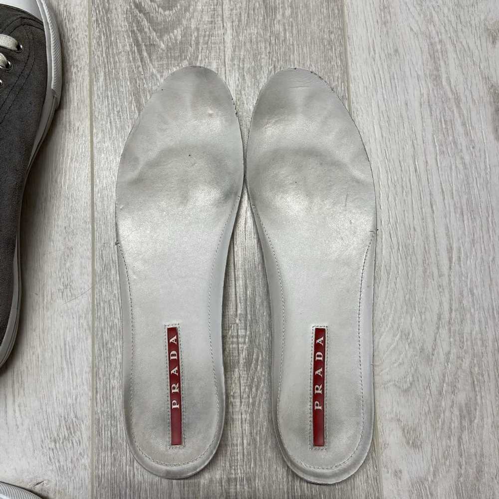 Luxury × Prada × Sneakers Prada Suede Red Tab Sne… - image 9