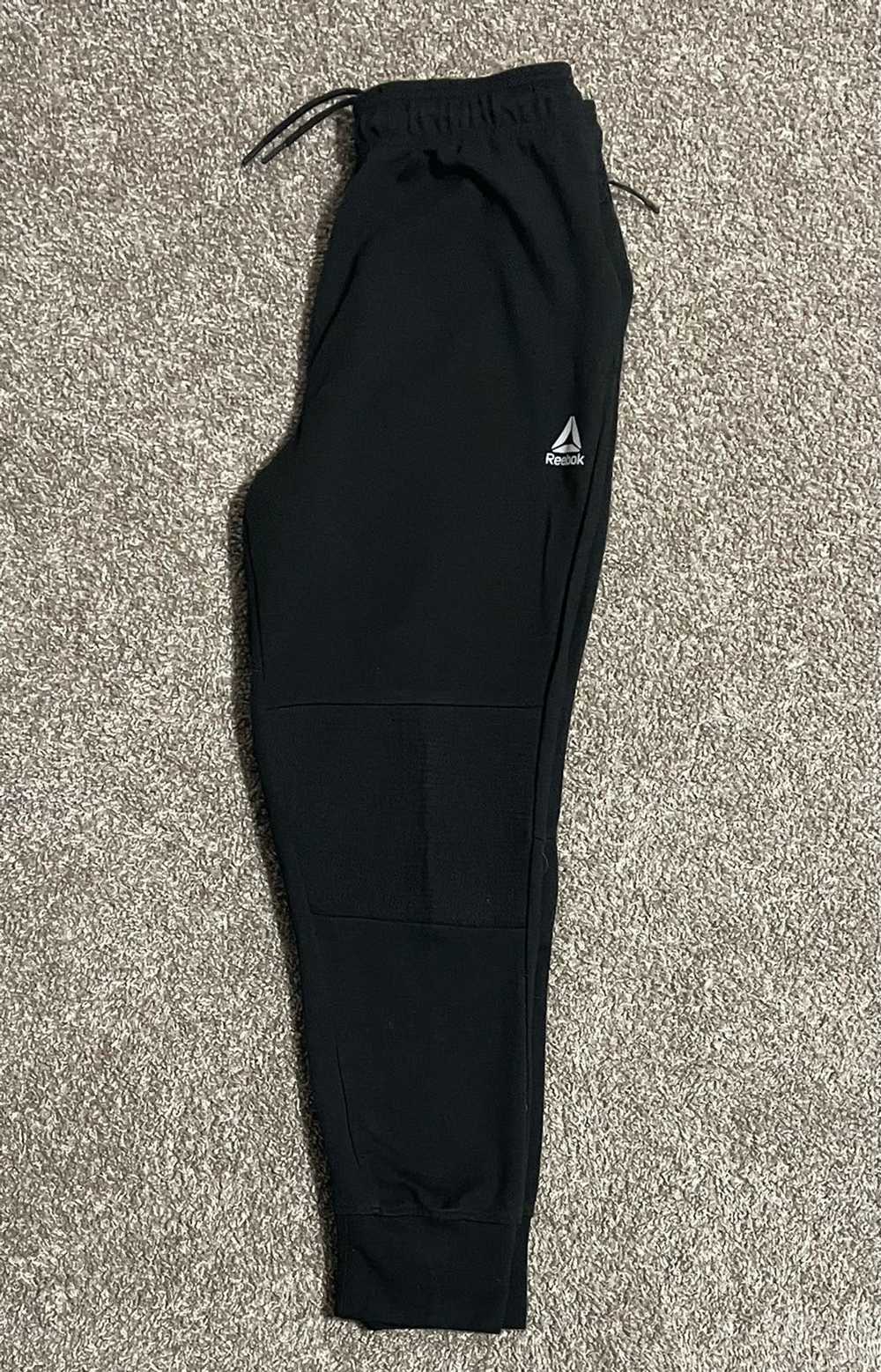 Reebok × Vintage Reebok Jogger Sweatpants Black S… - image 1