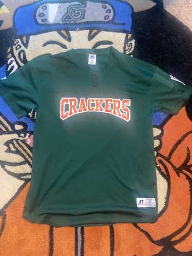 Throwback Atlanta #8 Team Crackers Baseball Jersey Custom Names Stitched  Stripe