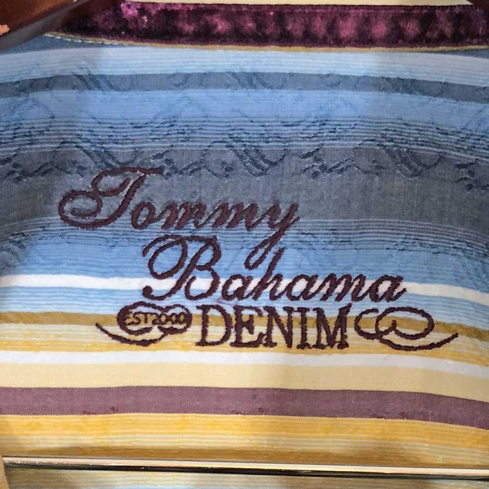 Tommy Bahama TOMMY BAHAMA Blue Brown Beige Strip … - image 4