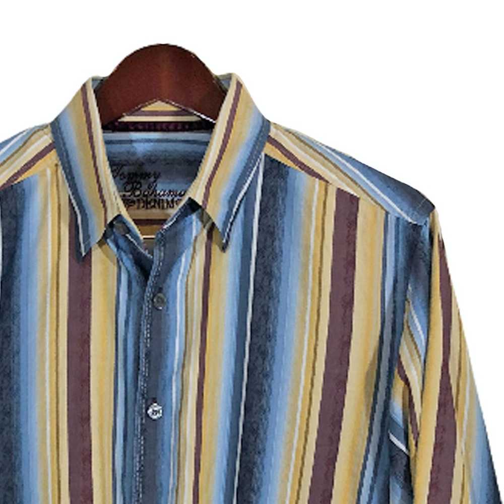 Tommy Bahama TOMMY BAHAMA Blue Brown Beige Strip … - image 5