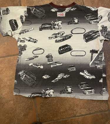 Vintage Vintage NASCAR All Over Print T-Shirt - image 1