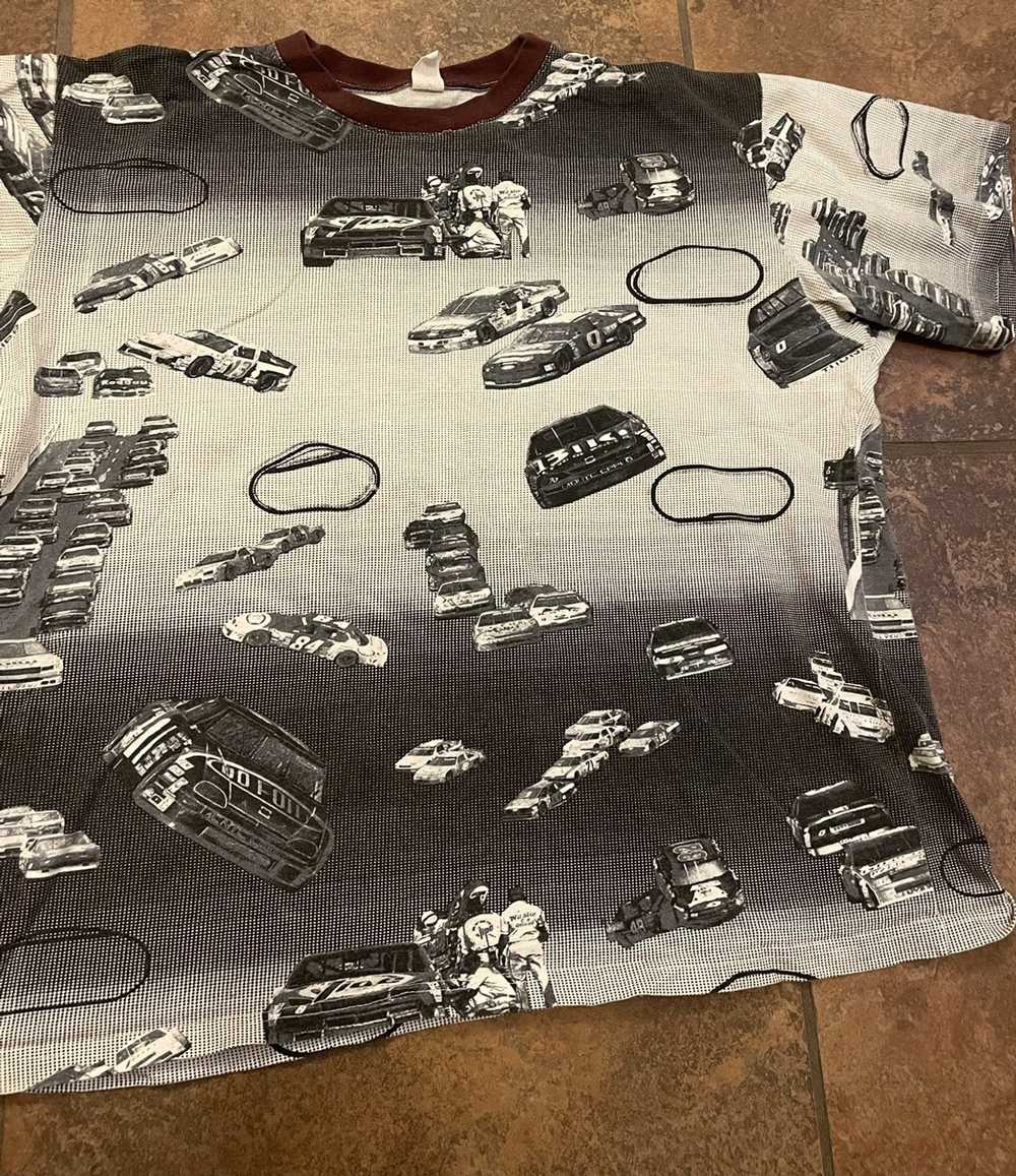 Vintage Vintage NASCAR All Over Print T-Shirt - image 2
