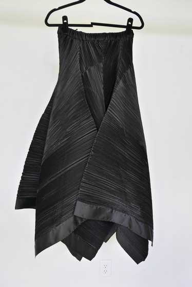 Mashiah avant-garde maxi skirt pleated batwing des