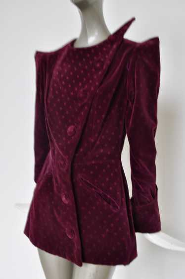 Rare Schiaparelli avantgarde velvet jacket 1940s - image 1