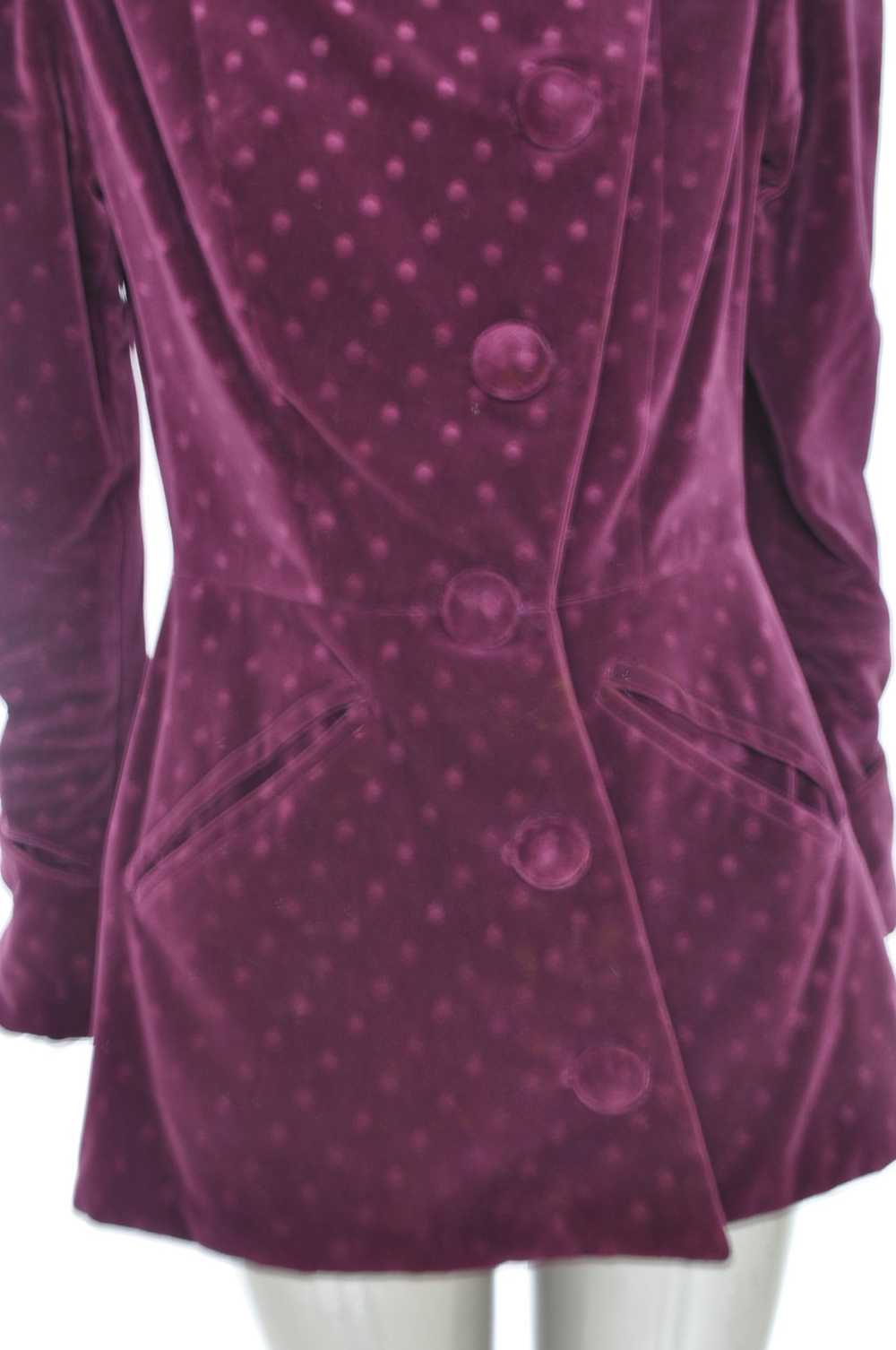 Rare Schiaparelli avantgarde velvet jacket 1940s - image 4