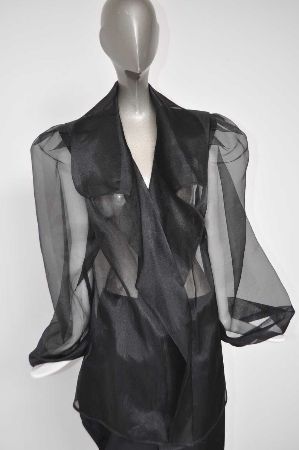 Sheer jacket mashia 1980s Avant garde style - image 1