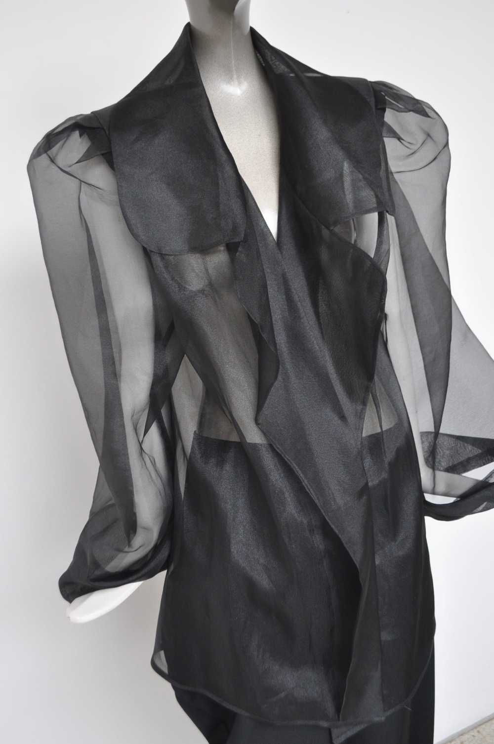 Sheer jacket mashia 1980s Avant garde style - image 3