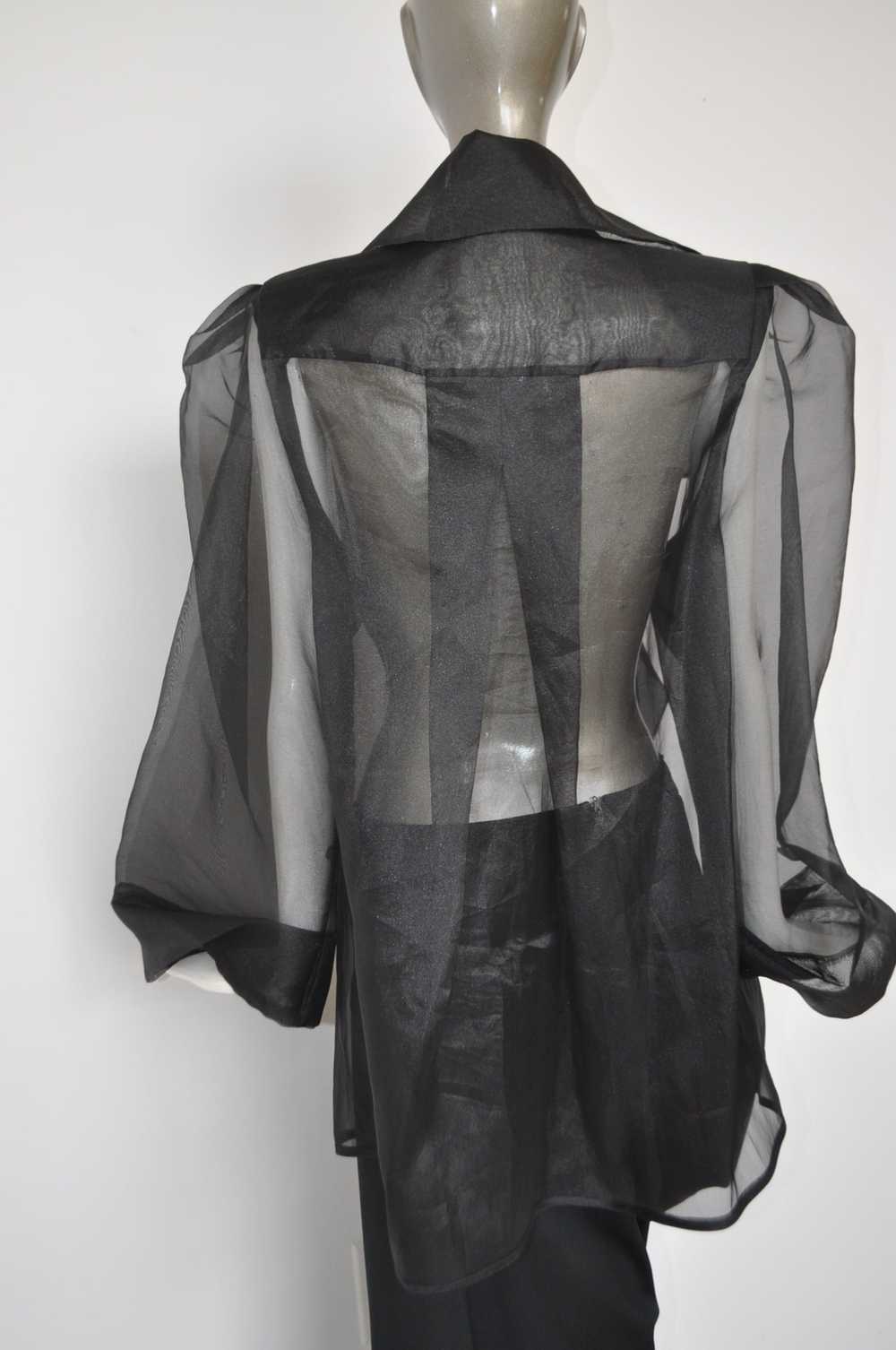 Sheer jacket mashia 1980s Avant garde style - image 4