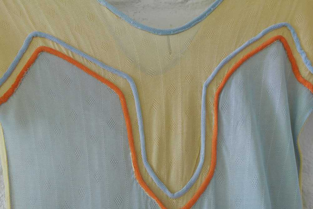 Vintage 20s silk jersey romper, pantsuit. Deco de… - image 7