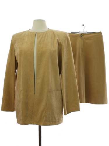 1970's I. Magnin I. Magnin UltraSuede Skirt Suit
