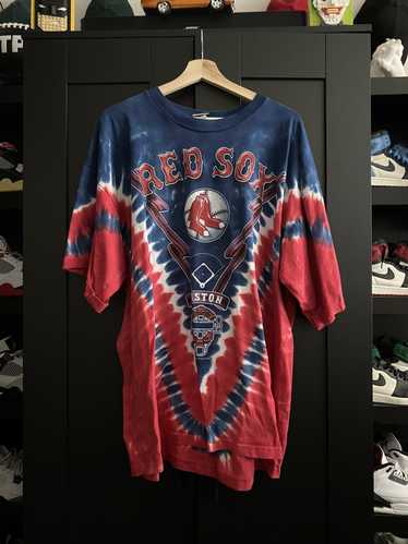 Vintage Liquid Blue MLB Boston Red Sox T-Shirt Medium Tie Dye Baseball Red  Blue