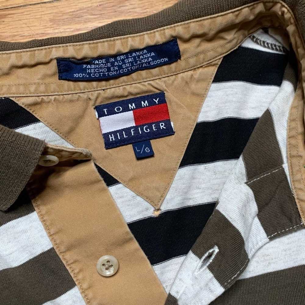 Tommy Hilfiger 90's colorblock stripe tommy polo - image 4