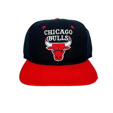 Vintage 90s Cotton Colour-Block Black Chicago Bulls Cap– Domno Vintage