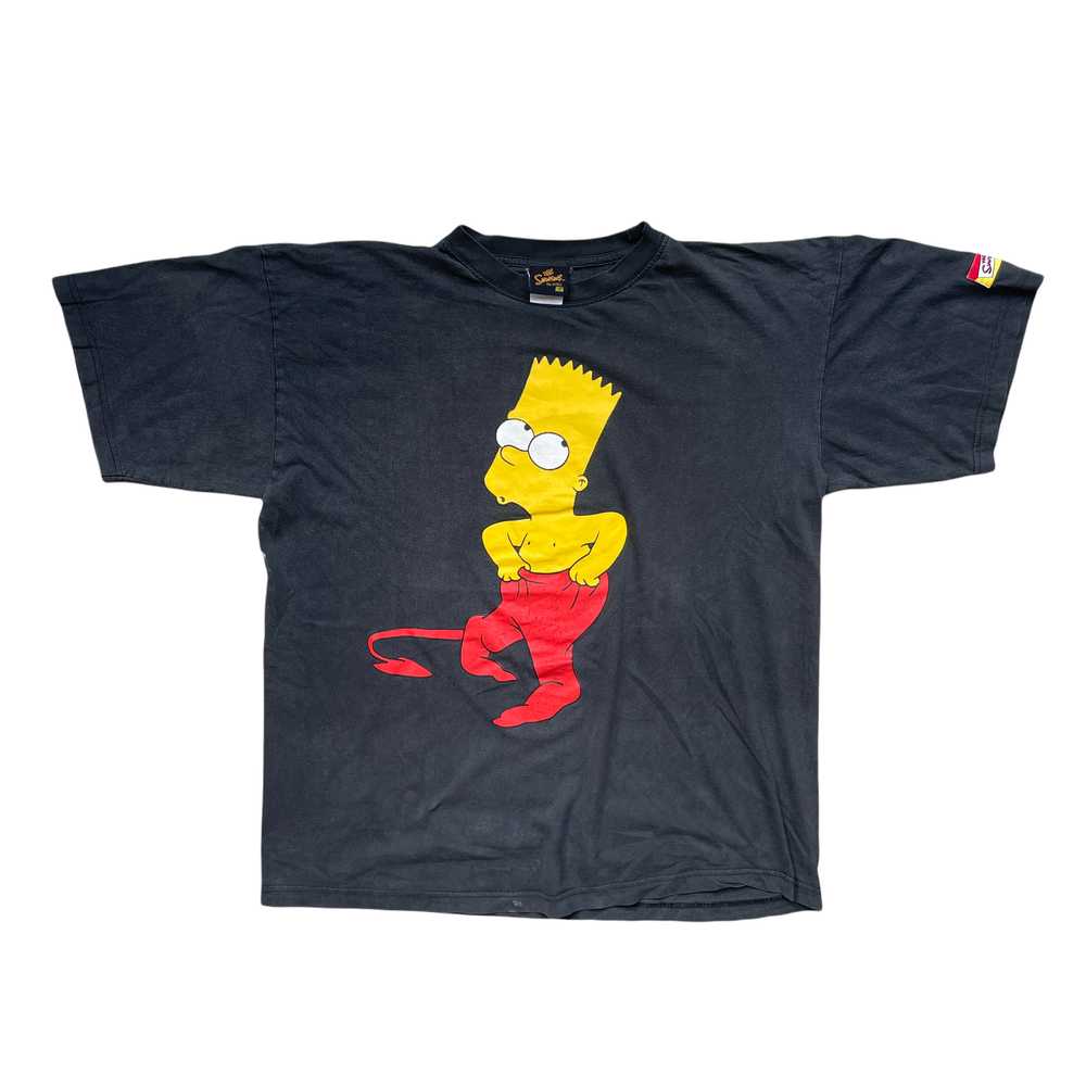 Vintage Italian Bart T-shirt Bootleg Italy The Simpsons 90s – For