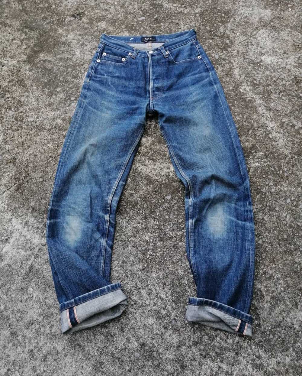 APC Made In Japan Selvedge Fly Button Denim Jeans - Gem