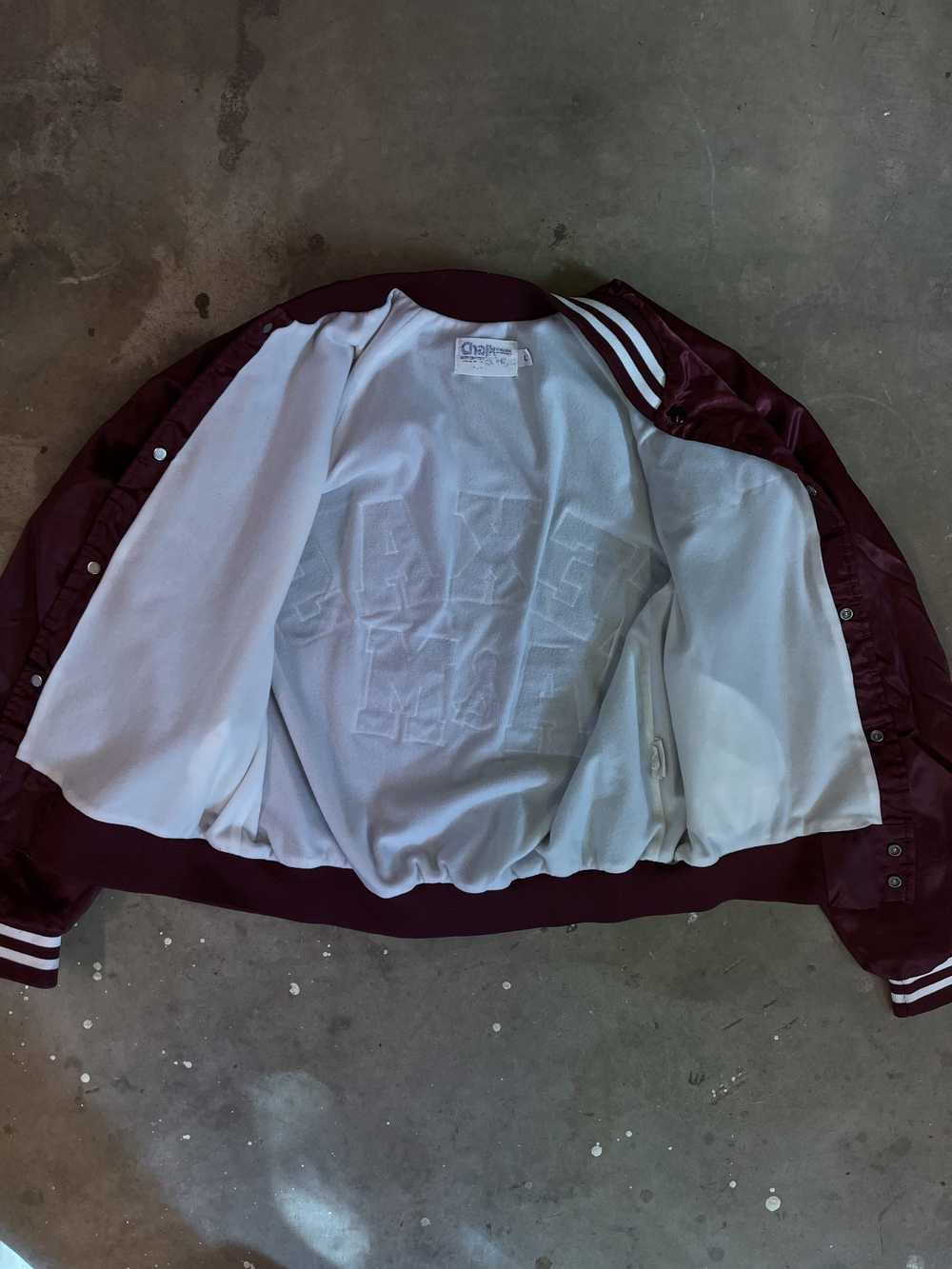 Vintage 80s Texas A & M Satin Jacket - image 4