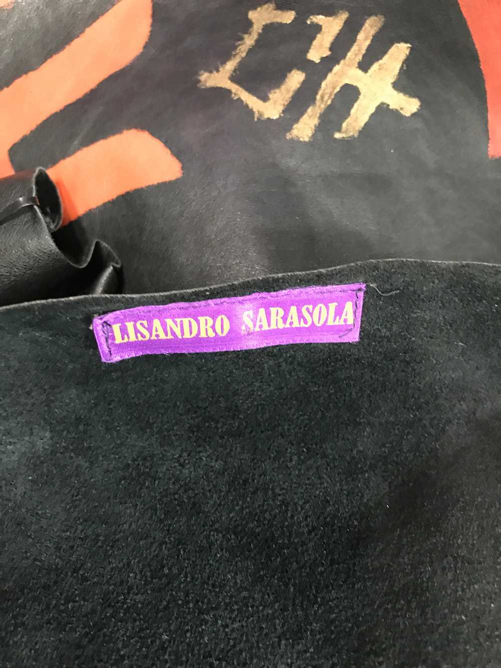 Lisandro Sarasola Hand Painted Leather Jacket 198… - image 10
