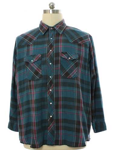 1990's Wrangler Mens Flannel Western Shirt