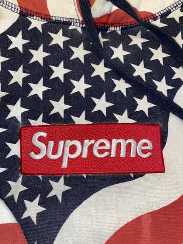 Supreme Supreme American Flag box logo hoodie