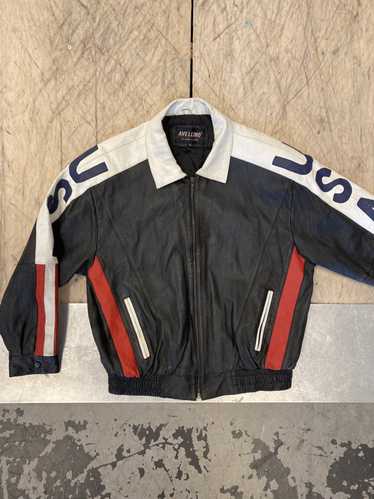 Streetwear × Vintage 90s-Y2K Leather Moto-Jacket