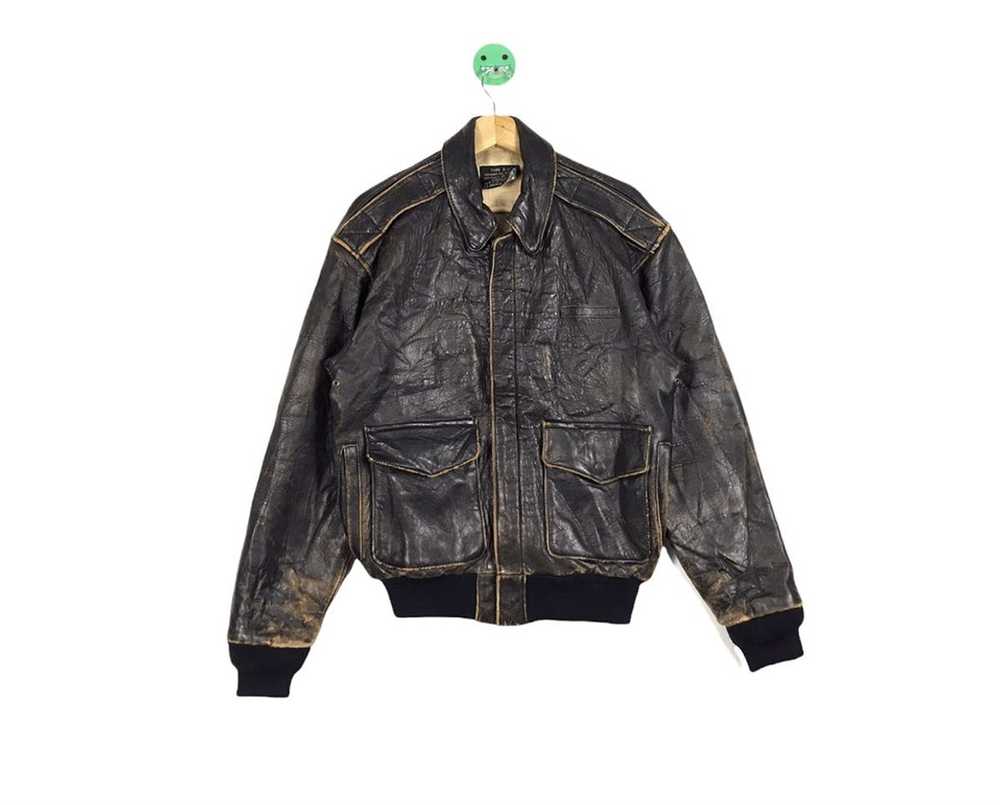 A2 Flyers Leather × Avirex × Vintage VINTAGE❗️Avi… - image 2