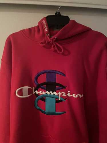 Custom Champion X Supreme X Louis Vuitton Slides (Red) — Q's