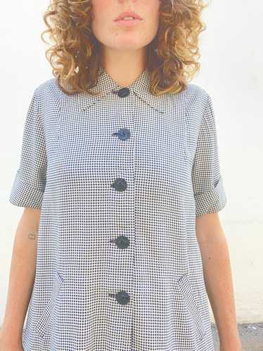 Lady in Waiting Vintage 40s Gingham Top - image 1