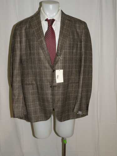 Cantarelli Brown Plaid Loro Piana Cashmere Blend T