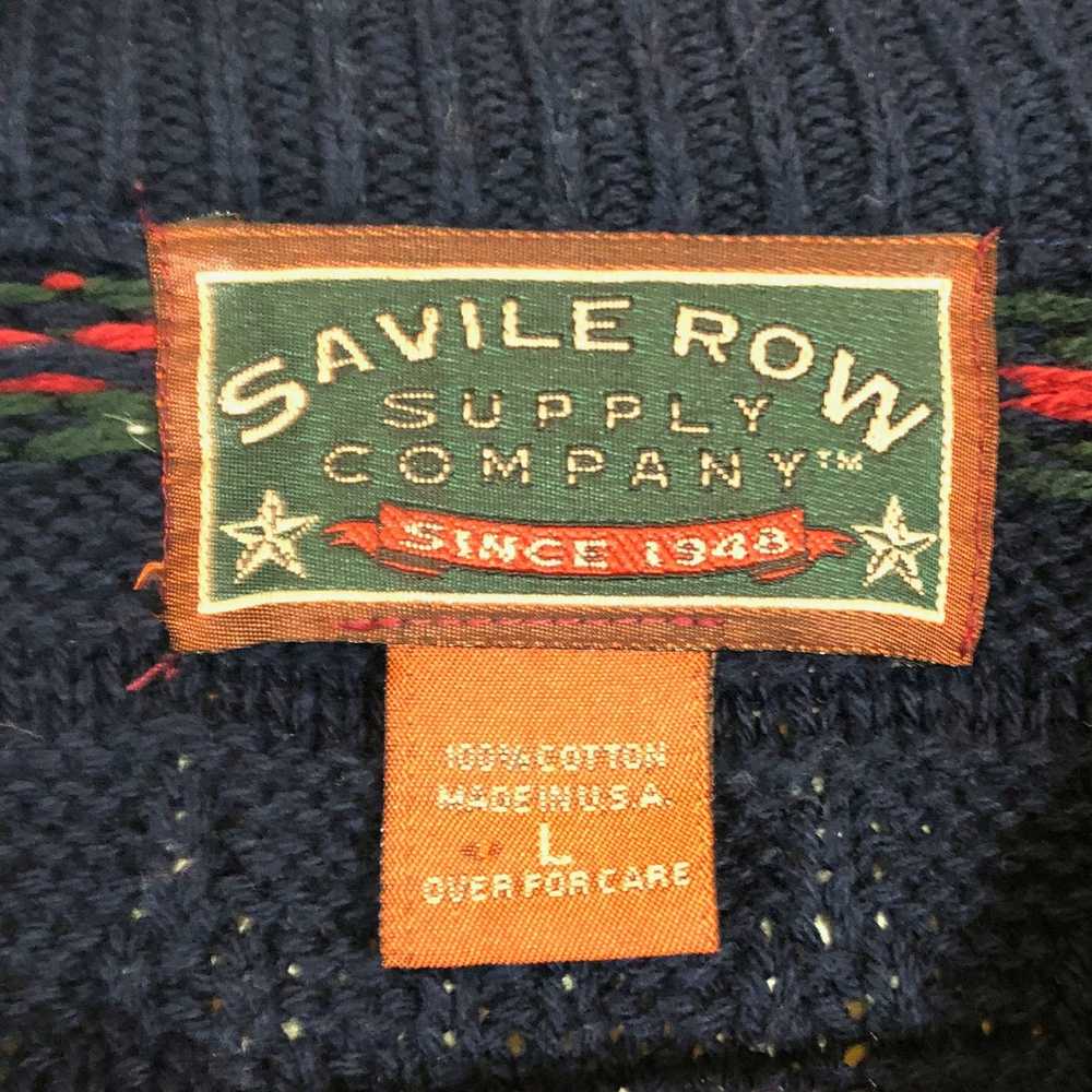 Savile Row SAVILE ROW Supply Company Red Blue Str… - image 4